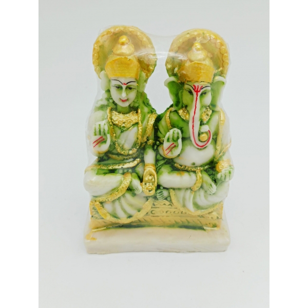 laxmi ganesh  Showpiece (Polyresin) 15 cm 